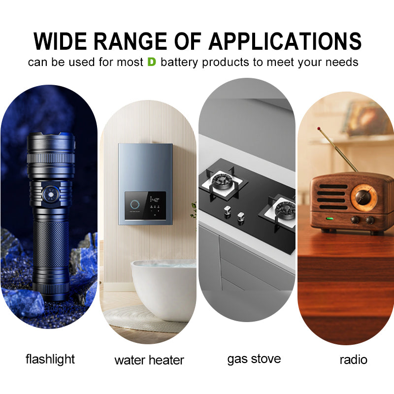 EnerC D Type-C Rechargeable Lithium-Ion Battery – 4800 mAh 2 pack