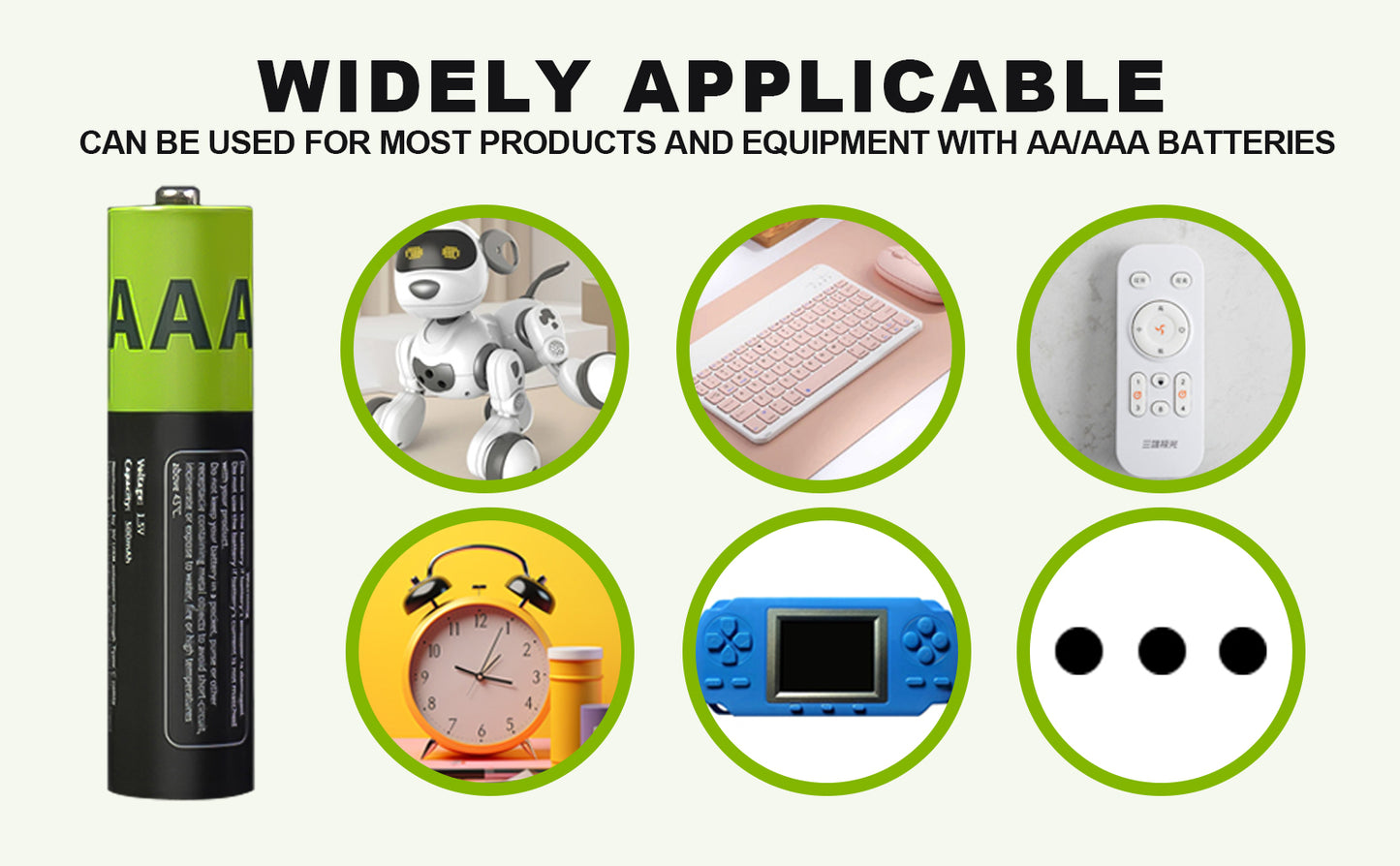 EnerC AAA Type-C Rechargeable Lithium-Ion Battery – 500 mAh 4 pack